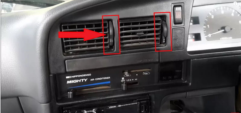 Toyota Hilux LN80 LN85 LN90 2 x Knob Air Control Levers (1989-1994)