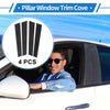 Porsche Panamera 4 Pcs Black Door Pillar Window Trim (2009-2016)