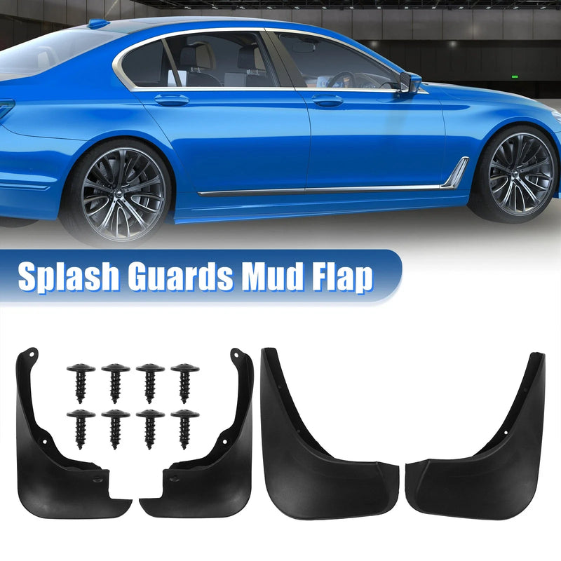 Toyota Yaris 1 Set Front Rear Mudguards Fender Black Screw (2006–2011)