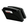 Harley Fatboy Saddlebags Saddle Bag with Black Softail Brackets