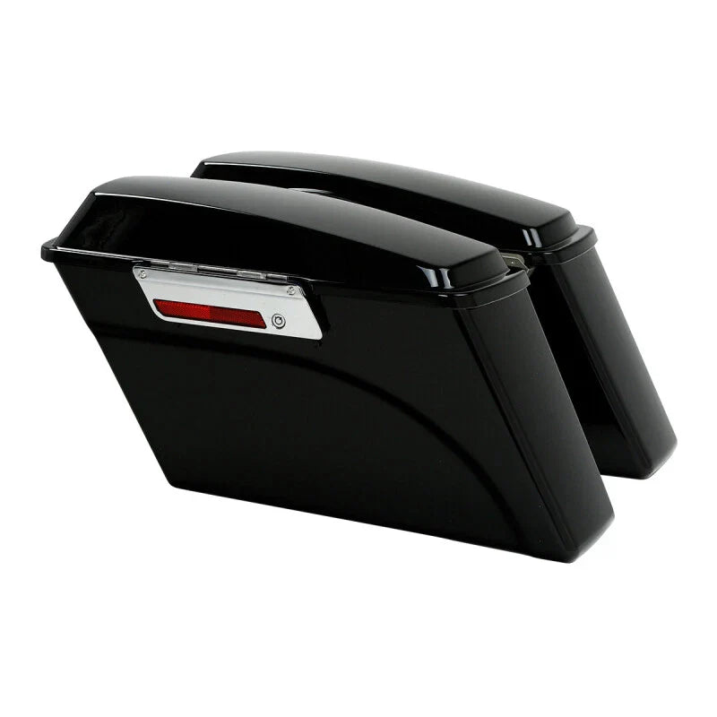 Harley Fatboy Saddlebags Saddle Bag with Black Softail Brackets