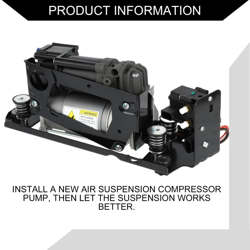 BMW 535i Inc 1 Air Suspension Compressor with Bracket (2009-2017)