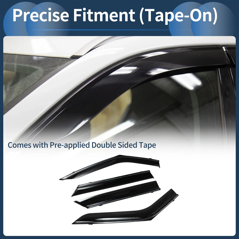 Ford Explorer 2020 Side Window Vent Visors Black 1 Set Window Deflectors