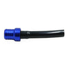 Motorcycle 2pcs Blue Motorcycle Fuel Tank Cap Valve Vent Hose Pipe Two Way