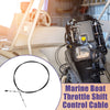 Make Model 2 x 300cm 10FT Marine Boat Throttle Shift Control Cable Black