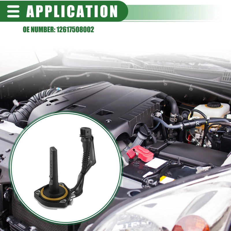 BMW 528i Black Silver Tone Metal / Plastic Car Oil Level Sensor