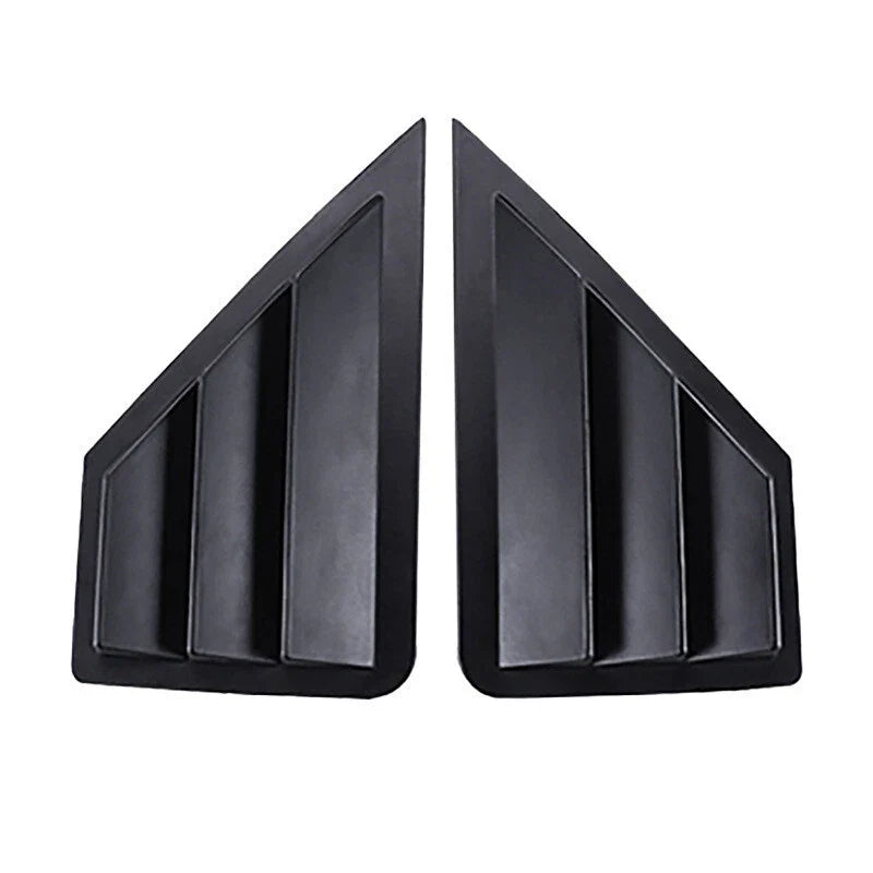 Toyota C-HR 2 x Matte Black Side Window Louver Shutter Covers (2018–2022)