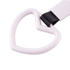 Universal Car Door Handle White Heart Tow Hook Ring