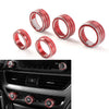 Honda Accord 2018-2022 Red Control Switch Knob Ring Cover Trim