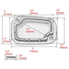 Harley Street Electra Glide Motorcycle Brake Cylinder Reservoir Cover