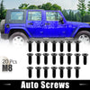 Jeep Wrangler CJ7 YJ TJ Tailgate Door Bolts 20 x Auto Screws (76-06)