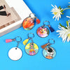 120PCS Sublimation Blanks Keychains Ornament Set with Tassels