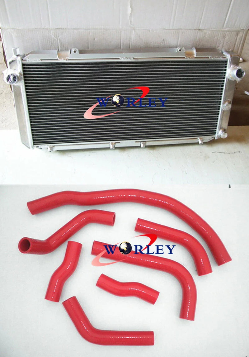 Toyota MR2 SW20 3SGTE Aluminum Radiator + RED Hose (1990-1997)