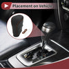 Honda Accord (2008-2012) - Black Brown Faux Leather Car Gear Shift Knob Cover