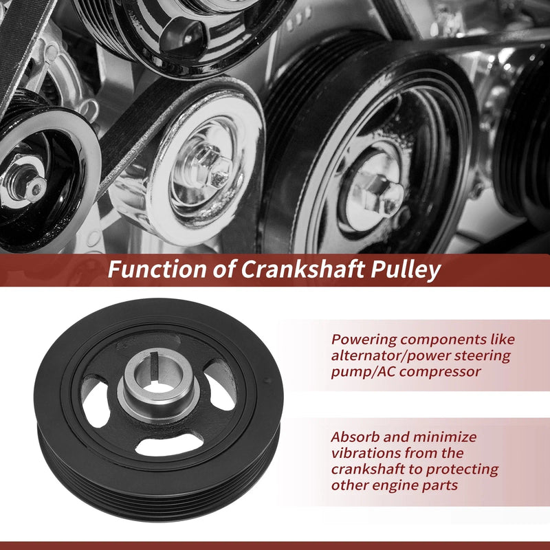 Toyota Corolla Matrix Harmonic Balancer Crankshaft Pulley (2003–2013)