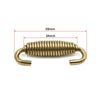 2 x Stainless Steel Gold Tone Swivel Motorcycle Exhaust Pipe Springs