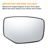 Honda Accord Left Right White Mirror Glass Pair w/ Back Heated (2008-2010)