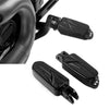 Harley Fat Bob Softail Black Driver Rider Foot Pegs (2018-2025)