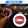 Toyota Camry (2021-2023) Red Car AC Climate Control Knob Rings