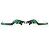 Yamaha YZF R1 (2009-2014) Green CNC Extendable Brake Clutch Levers