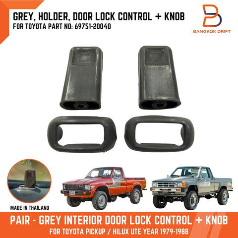 Toyota Hilux Ute 79-87 4Runner Grey Door Lock Control Knob