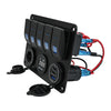 Truck and Caravan Marine Switch Panel Waterproof with USB Charging