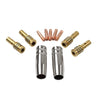 3 in 1 MIG 120AMP 220V Gasless Flux-Core Welder 11pcs Contact Tip Kit
