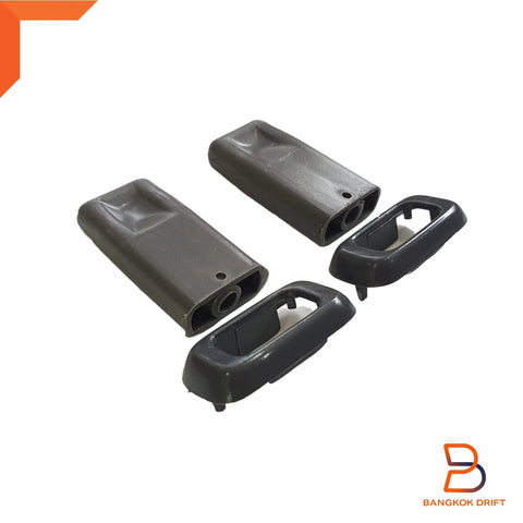 Toyota Hilux 4Runner Grey Door Lock Control Knob & Holder Trim (1984-1997)