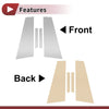Mercedes-Benz CLS 4 Pcs Chrome Silver Door Pillar Window Trim (2006-2011)