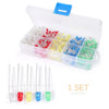DIY Projects - White, Yellow, Red, Blue, Green 500 x 3mm LED Light Assortment Kit