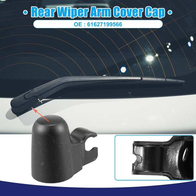 BMW 1 Series Black Rear Windshield Wiper Arm Nut Cover Cap