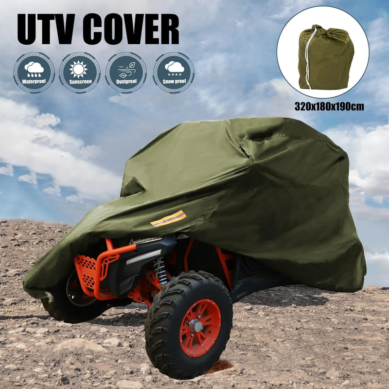 Kawasaki Can-Am 4-6 Seater UTV Cover Waterproof Army Green
