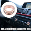 BMW 3 Series F30 Rose Gold Tone 3 Pcs 3 x Tune Knob Cover Ring