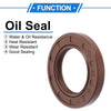Oil Seal Seal Ring Rotary Shaft Seal FKM Rubber 32x52x7mm Brown 2 x Pcs