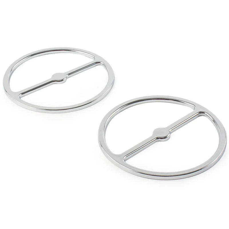 Harley Electra Tri Glide Chrome Speaker Trim Ring Covers (2014-2023)