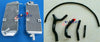 Suzuki RM125 1992-1995 () Aluminum Radiator & Black Hose