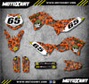 KTM 65 2009-2015 - METAL Style Stickers Decals Custom Graphics Kit