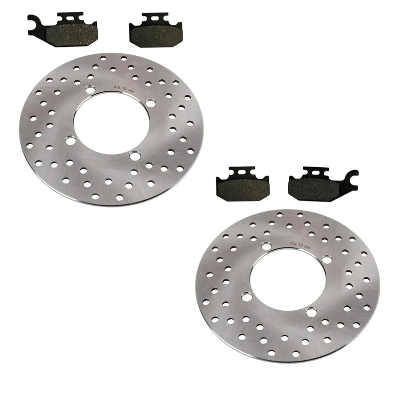 Suzuki King Quad 400 2 x Front Disc Rotors & Severe Duty Pads (2008–2024)