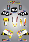 Suzuki RM 125 250 Custom Graphic Decals (1993-1995)