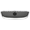 Jaguar XE (2015-2018) Black / Silver Front Bumper Upper Grille Radiator Grill