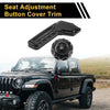Jeep Gladiator Carbon Fiber Seat Adjustment Button Cover Trim (2019-2023)