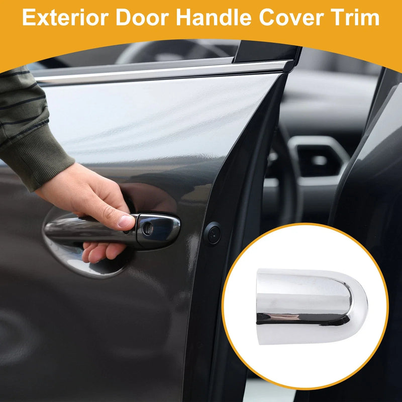 Kia Sorento Chrome Silver Tone ABS Exterior Door Handle Cover Trim (2011-2015)