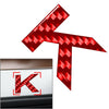 Car Badge Emblem Carbon Red Letter Decals Stickers (Various Years)