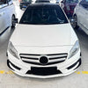 Mercedes-Benz A-Class Front Bumper Side Canards Splitters (2013–2015)