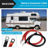 12V 24V Red & Black Cable 30cm 100A Battery Connector Lead DC Wire