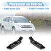 Honda CR-V 2007 (2007) - Plastic Black, 2 x Items Front Bumper Bracket