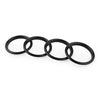 Audi A3 S3 Black 4x Car Air Vent Cover Rings (2012-2019)