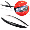 VW Polo Mk5 6R 6C (2011-2017) Glossy Black Headlight Eyebrow Cover Trim