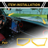 Jeep Wrangler JL JLU (2018-2024) Yellow A Pillar Speaker Cover Trim
