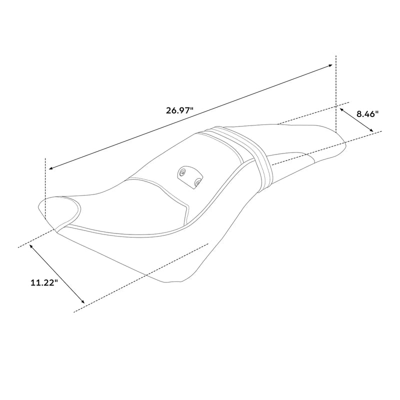 Indian Scout Black Rider Driver Passenger Seat (2015-2023, Sixty 2016-2023)